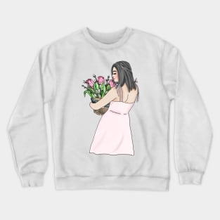 Tulip girl 1 Crewneck Sweatshirt